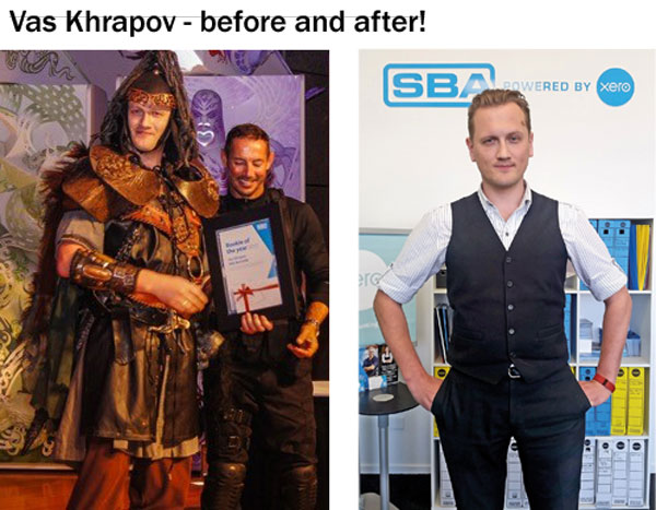 What every young accountant should wear - SBA Rookie Franchisee of the Year models the Genghis Khan look What every young accountant should wear - SBA Rookie Franchisee of the Year models the Genghis Khan look